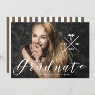 Typographie urbaine Faire-part des diplômés en s