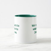 Typographie verte Cherokee Dit Coffee Mug (Centre)
