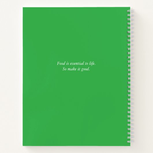 Typographie verte moderne Livre blanc personnalisé (Dos)