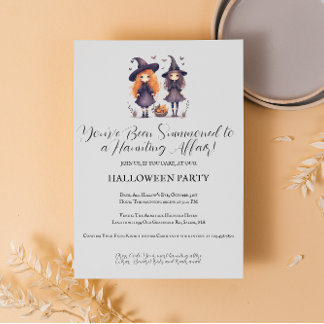 Typographie vintage Invitation de la fête d'Hallow