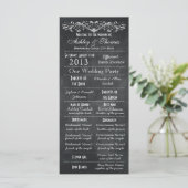 Typographie vintage - Programmes de mariage (Debout devant)