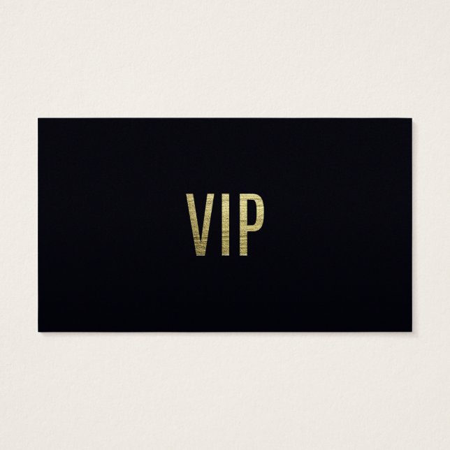Typographie "VIP" de Swanky Faux Gold Leaf (Dos)