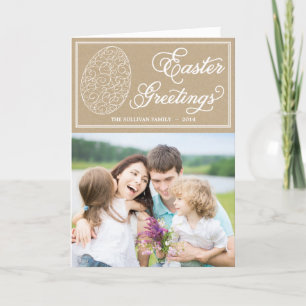 Typographie Whimsèque Carte de voeux de Pâques Vin