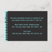 TYPOGRAPHY Bar Bat mitzvah Carte d'hébergement (Devant)