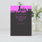 TYPOGRAPHY Bar Bat Mitzvah Party Neon Kaart (Staand voorkant)