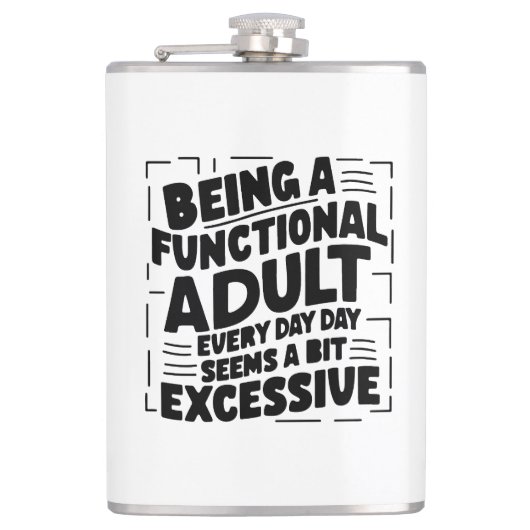 Typography design  Motivational Heupfles (Voorkant)