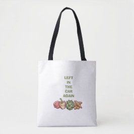 Typography funny quote cute trendy tote bags. draagtas