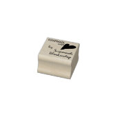 Typography Handmade Custom Name Heart Rubber Stamp Rubberstempel (Stempel)