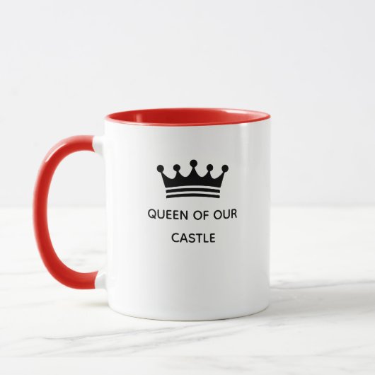 Typography Mug Design – Queen of Our Castle (Gauche)