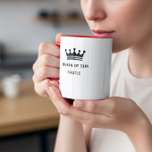 Typography Mug Design – Queen of Our Castle