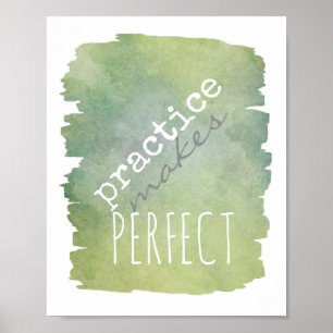 typography poster practice make perfect