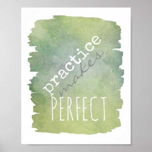 typography poster practice make perfect (Devant)