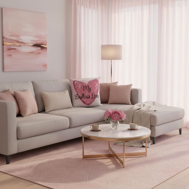 Typography  romantic elegant modern quote kussen (Creator heeft geüpload)