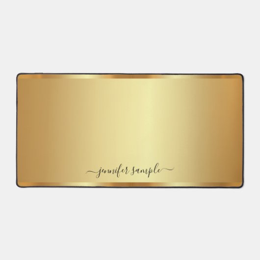 Typography Script Name Elegant Gold Modern Simple (Recto)