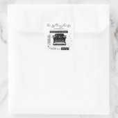 Typowriter vintage Est Mes Stickers Passion (Sac)