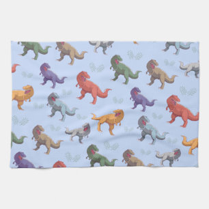 Tyrannosaurus Dinosaur dino Pattern Cute Summer Theedoek