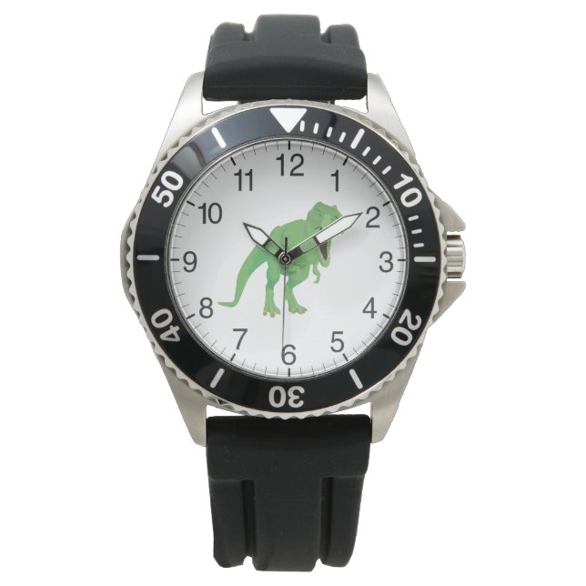Tyrannosaurus Dinosaur Horloge (Voorkant)