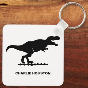 Tyrannosaurus Dinosaurus Silhouet Sleutelhanger