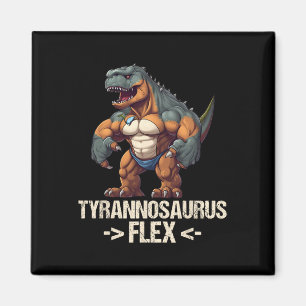 Tyrannosaurus Flex Fitness Gym Bodybuilding Grappi Magneet