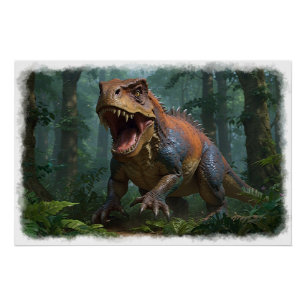 Tyrannosaurus Fun Ecology Perfect Poster