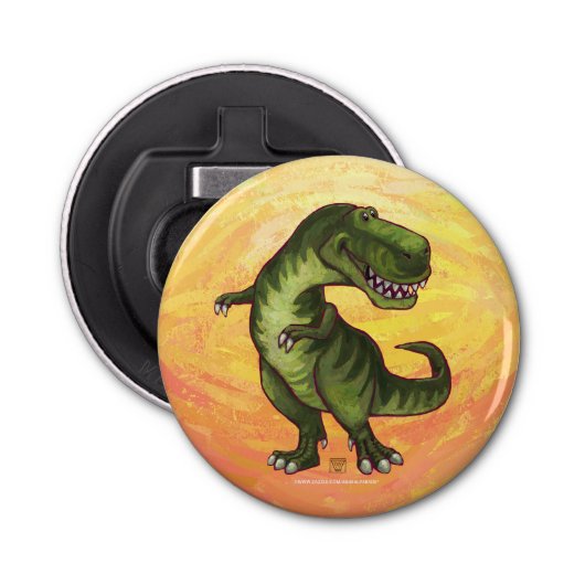 Tyrannosaurus Gifts & Accessoires Button Flesopener (Voorkant)