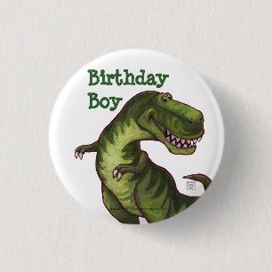 Tyrannosaurus Party Centre Ronde Button 3,2 Cm