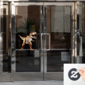 Tyrannosaurus Raamsticker (Kantoordeur)