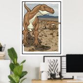 Tyrannosaurus rex #3 poster (Thuiskantoor)