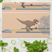 Tyrannosaurus Rex Bowling Kitchen Towel Theedoek (Gevouwen)