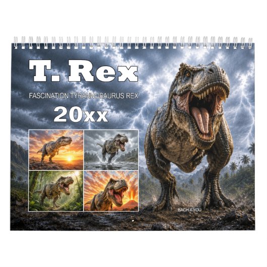 Tyrannosaurus Rex – Calendrier mural (Protection)