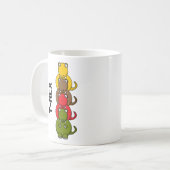 Tyrannosaurus-Rex Cartoon Crétacé Mug (Devant gauche)