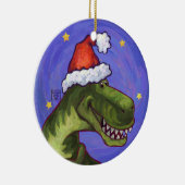 Tyrannosaurus Rex Dino kerstversiering Keramisch Ornament (Rechts)