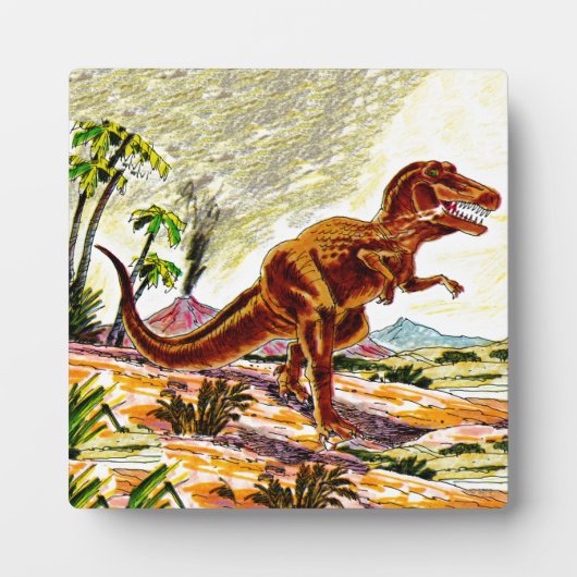 Tyrannosaurus Rex Dinosaur Fotoplaat (Voorkant)