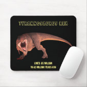Tyrannosaurus Rex Dinosaur Mousepad Muismat (Met muis)