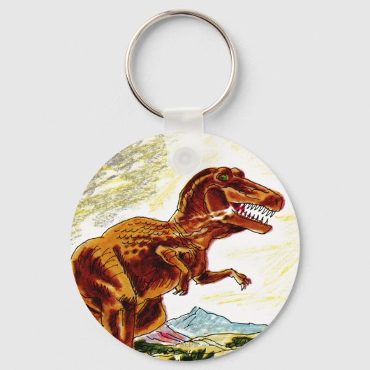 Tyrannosaurus Rex Dinosaur Sleutelhanger (Voorkant)