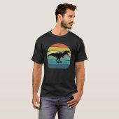 Tyrannosaurus rex dinosaurus retro  esthetisch t-shirt (Voorkant volledig)