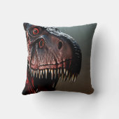 Tyrannosaurus rex eng gezicht, kussen (Achterkant)