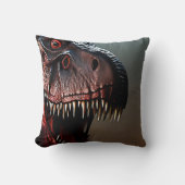 Tyrannosaurus rex eng gezicht, kussen (Voorkant)