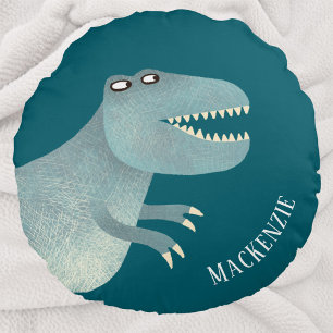 Tyrannosaurus Rex Fun gepersonaliseerd Rond Kussen