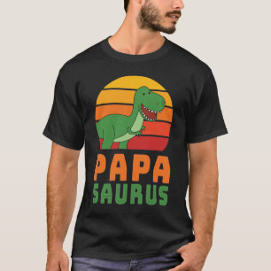 Tyrannosaurus Rex Papasaurus Dinosaur Vaderdag T-shirt
