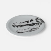 Tyrannosaurus rex papieren bordje (Gekanteld)