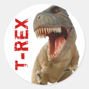Tyrannosaurus Rex Ronde Sticker