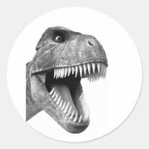 Tyrannosaurus Rex Ronde Sticker