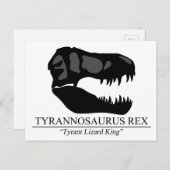 Tyrannosaurus Rex Skull Briefkaart (Voorkant / Achterkant)