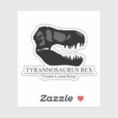 Tyrannosaurus Rex Skull Sticker (Vel)