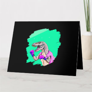 Tyrannosaurus Rex T Rex Boksen Koele Grappige Dino Kaart