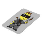 Tyrannosaurus rex verkleed als de terminator. magneet (Linkerzijde)