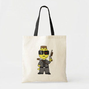 Tyrannosaurus rex verkleed als de terminator. tote bag