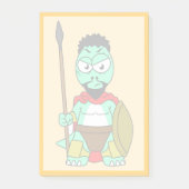 Tyrannosaurus rex verkleed als Leonidas. Post-it® Notes (Voorkant)