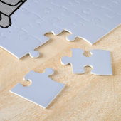 Tyrannosaurus rex verkleed als robocop. legpuzzel (Zijkant)